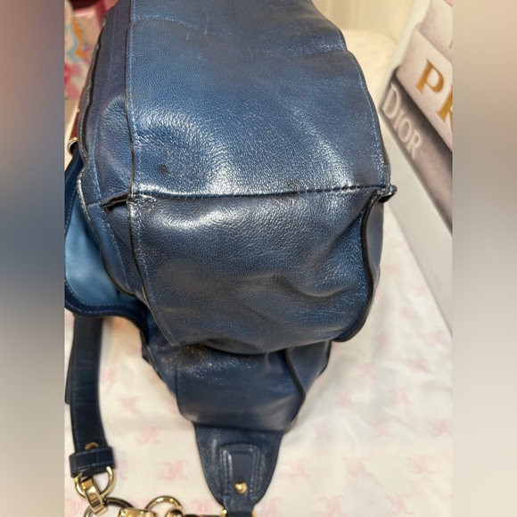 Coach Kristin Elevated limited edition Navy Leather Satchel No. B1193- 16823 - Picture 10 of 14